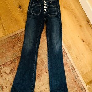 Dark Blue High-Waisted Women Jeans